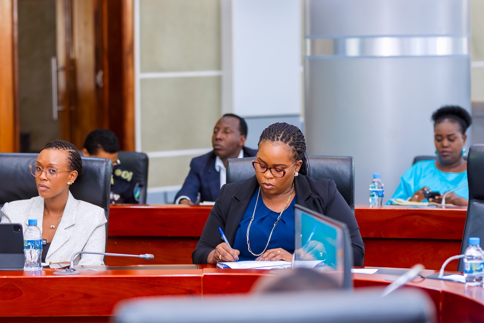 Me. Nyembo C. Eméline at a legal panel